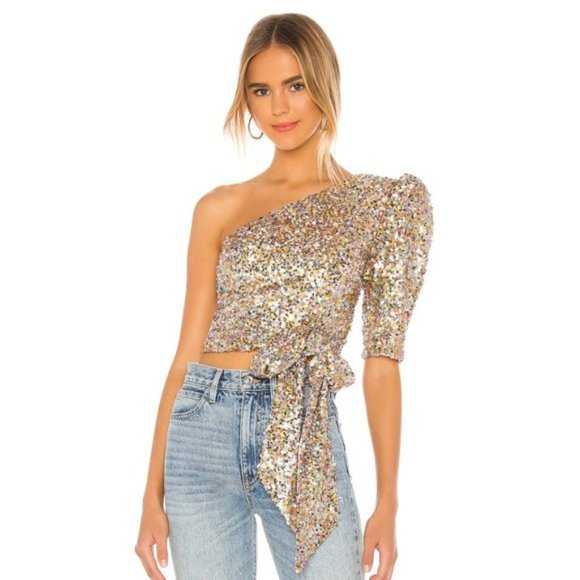 Tops - NBD Itzel One Shoulder Top NWOT Size Small